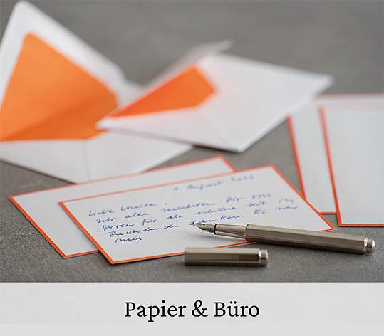Papier und Buero A6 Karten Crown Mill Orange